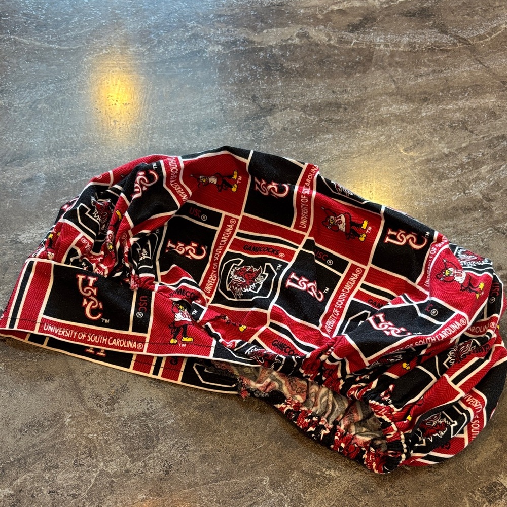 Gamecocks bouffant scrub cap